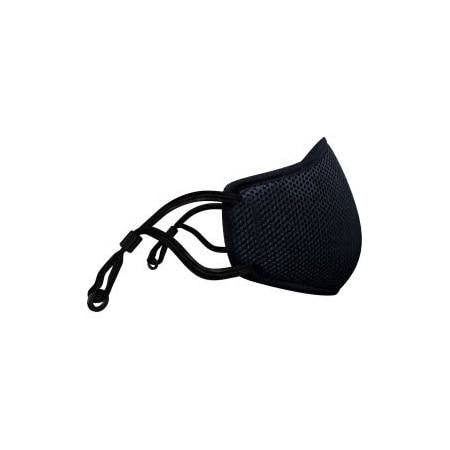 Gss Safety ViralOff AerFit 4 Reusable Face Mask, 4-Panels, Adult Size, Black, 1/Each GSS-9003